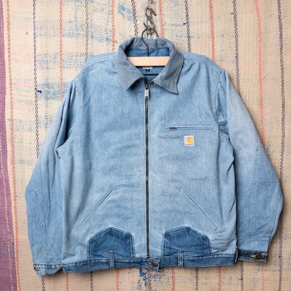 Custom upcycled carhartt detroit jacket - Picture 1 of 8